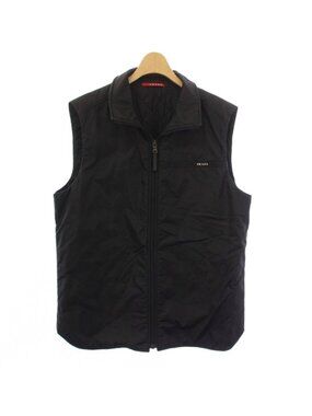 Prada Nylon Vest Gilet Zip Up Black M